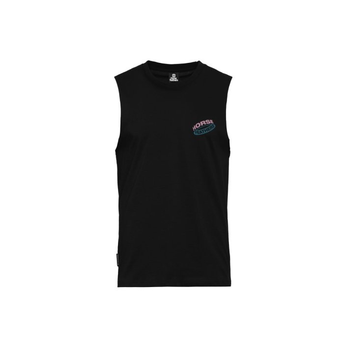 detail Pánské triko Horsefeathers ORBIT TANK (black)