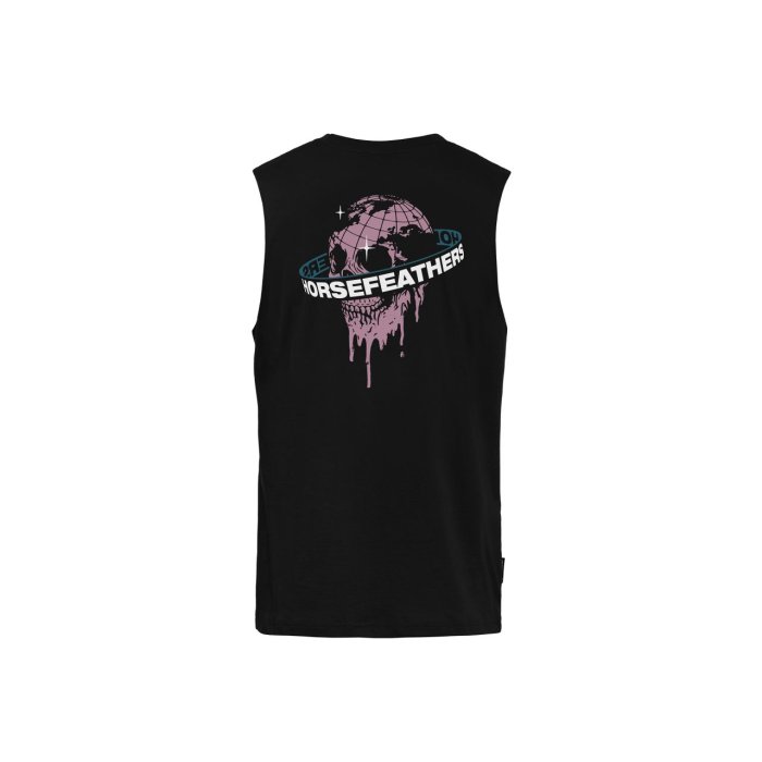 detail Pánské triko Horsefeathers ORBIT TANK (black)