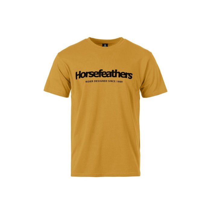 detail Pánské triko Horsefeathers QUARTER T-SHIRT (honey)