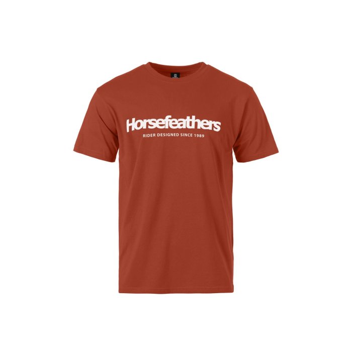 detail Pánské triko Horsefeathers QUARTER T-SHIRT (ginger)