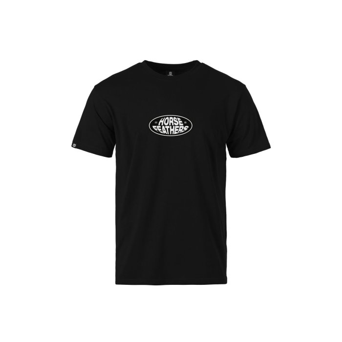 detail Pánské triko Horsefeathers DYNAMO T-SHIRT (black)