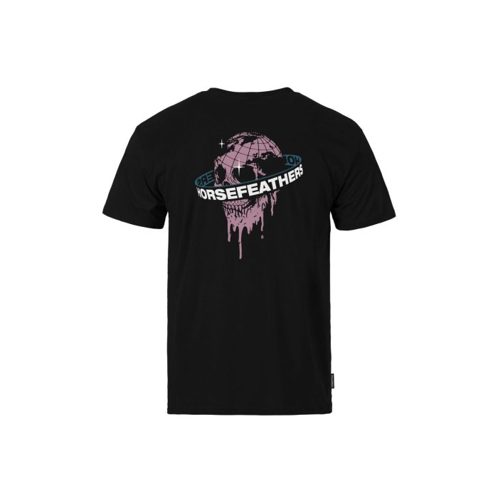 detail Pánské triko Horsefeathers ORBIT T-SHIRT (black)