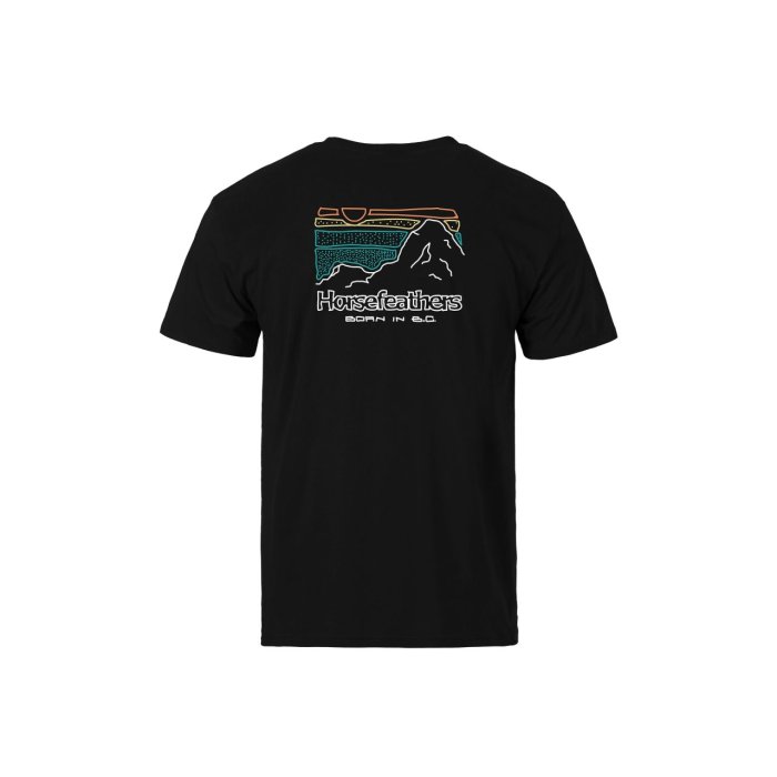 detail Pánské triko Horsefeathers DIARY T-SHIRT (black)