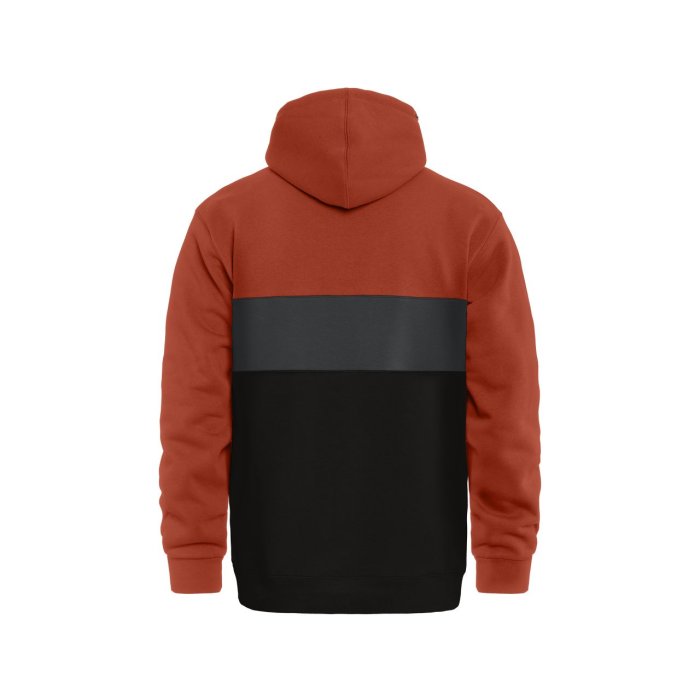 detail Pánská mikina Horsefeathers FULTON SWEATSHIRT (ginger/black)