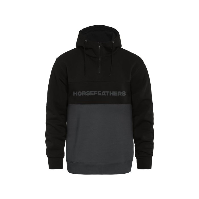 detail Pánská mikina Horsefeathers FULTON SWEATSHIRT (black/gray)