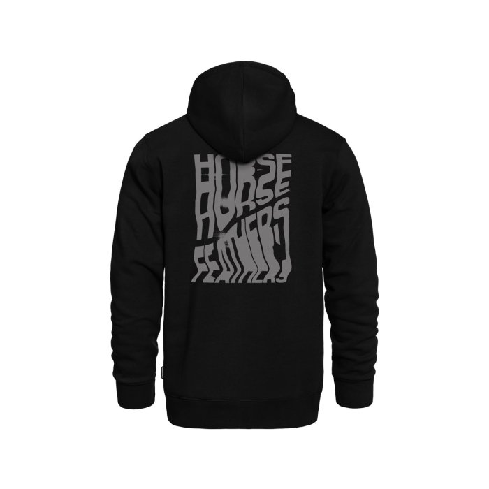 detail Pánská mikina Horsefeathers XEROX SWEATSHIRT (black)