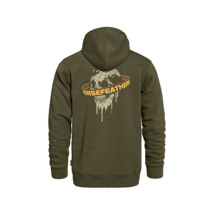 detail Pánská mikina Horsefeathers ORBIT SWEATSHIRT (burnt olive)