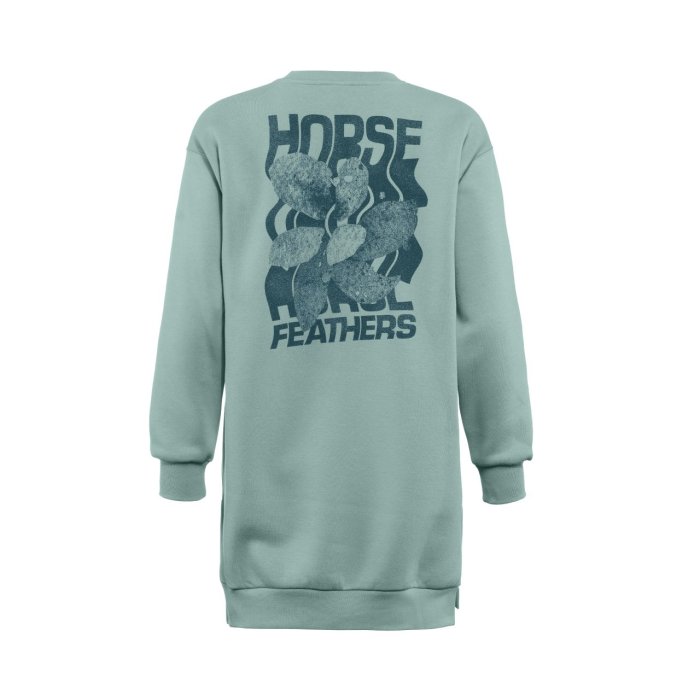 detail Dámská mikina Horsefeathers QIANA SWEATSHIRT (blue haze)