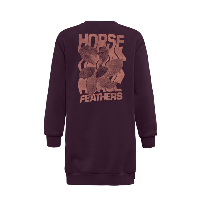 detail Dámská mikina Horsefeathers QIANA SWEATSHIRT (blackberry)