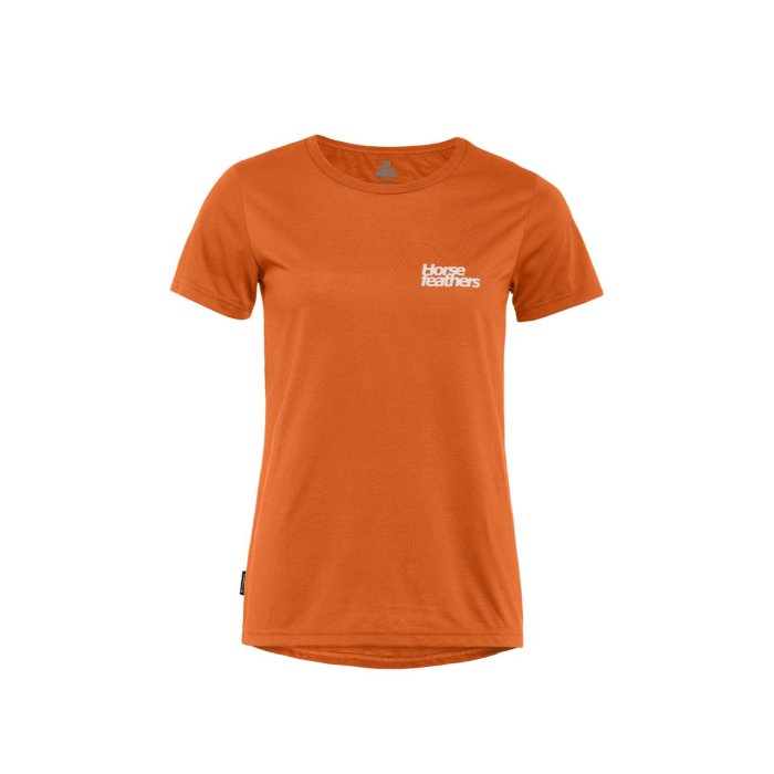 detail Dámské bike triko Horsefeathers LEILA II TECH T-SHIRT (burnt orange)