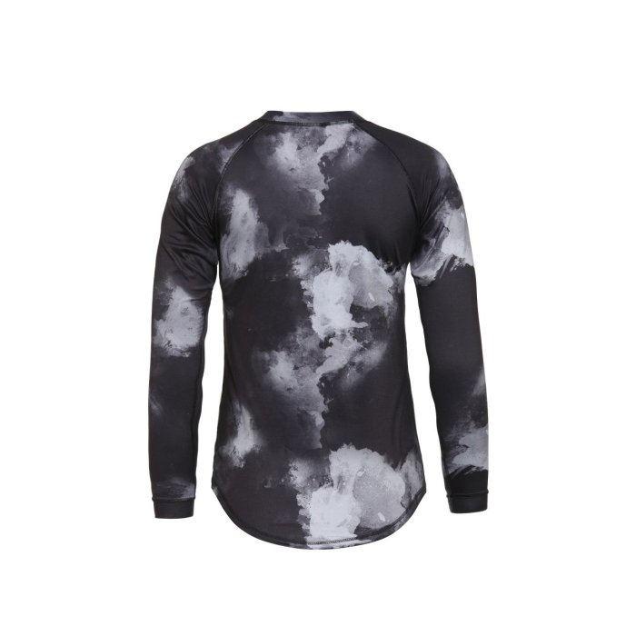 detail Dámské bike triko Horsefeathers DECO LS BIKE JERSEY (grayscale)