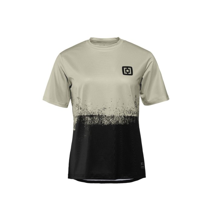 detail Dámské bike triko Horsefeathers W QUANTUM BIKE JERSEY (silver birch/black)