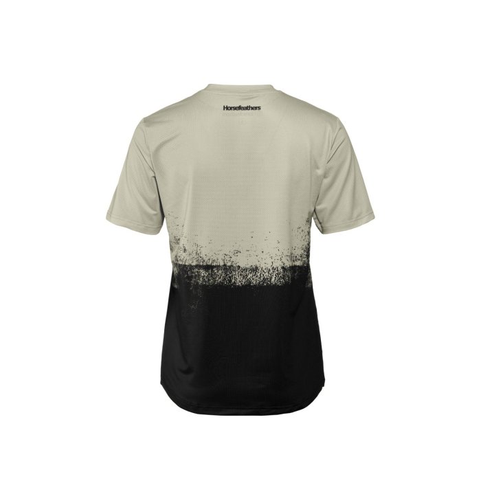 detail Dámské bike triko Horsefeathers W QUANTUM BIKE JERSEY (silver birch/black)