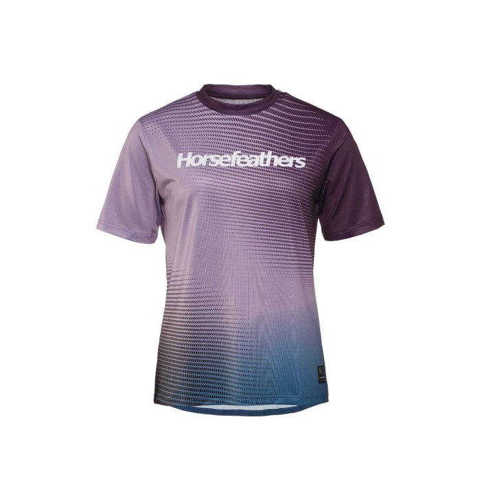 detail Dámské bike triko Horsefeathers W QUANTUM BIKE JERSEY (iris fade out)