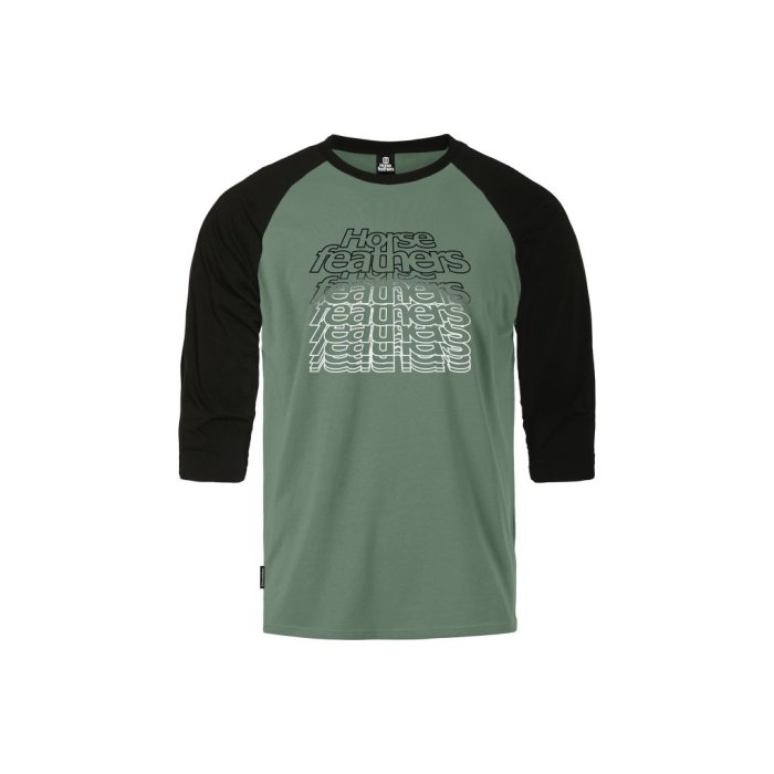 detail Triko ROLLIN RAGLAN T-SHIRT (iceberg green/black)