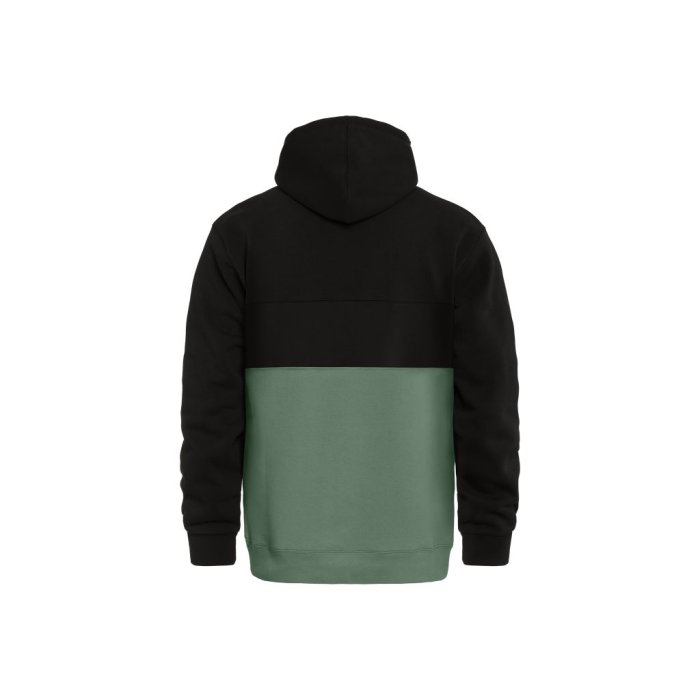 detail Mikina FULTON SWEATSHIRT (black/iceberg green)