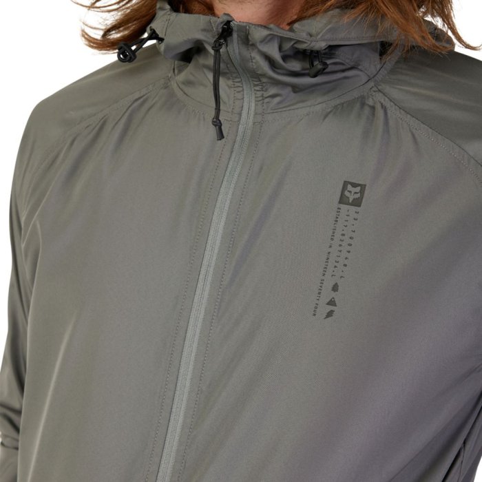 detail Pánská bunda Fox Base Over Windbreaker Pewter