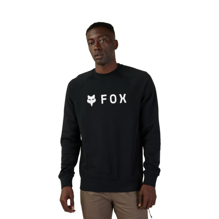 detail Pánská mikina Fox Absolute Crew Fleece Black