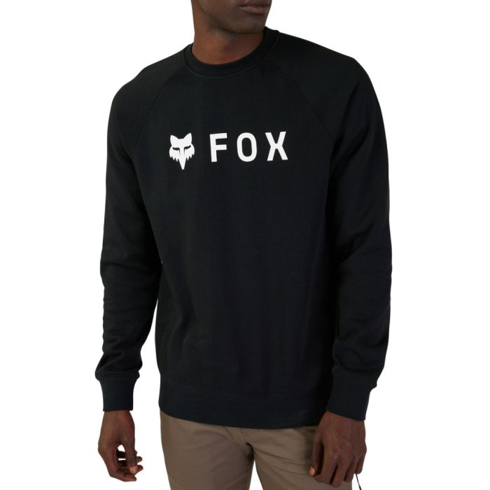 detail Pánská mikina Fox Absolute Crew Fleece Black