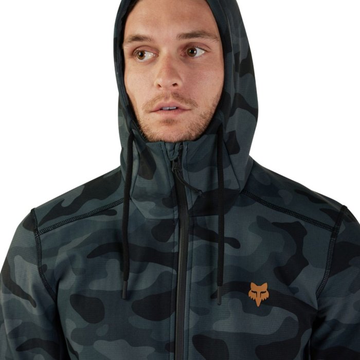 detail Pánská bunda Fox Pit Jacket Camo Black camo