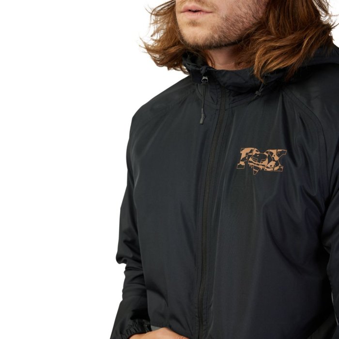 detail Pánská bunda Fox Cienega Windbreaker Black