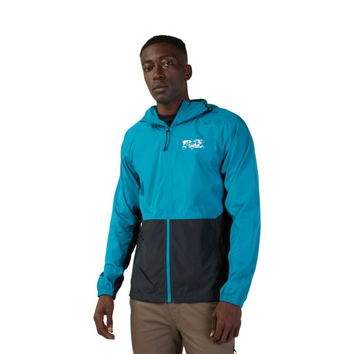 detail Pánská bunda Fox Cienega Windbreaker Maui Blue