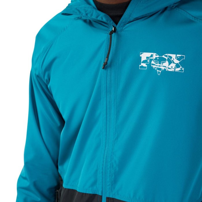 detail Pánská bunda Fox Cienega Windbreaker Maui Blue