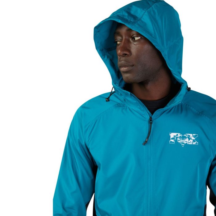 detail Pánská bunda Fox Cienega Windbreaker Maui Blue