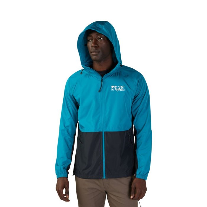 detail Pánská bunda Fox Cienega Windbreaker Maui Blue