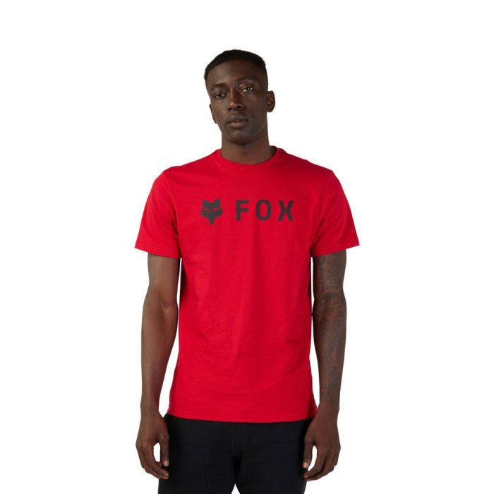 detail Pánské triko Fox Absolute Ss Prem Tee Flame red