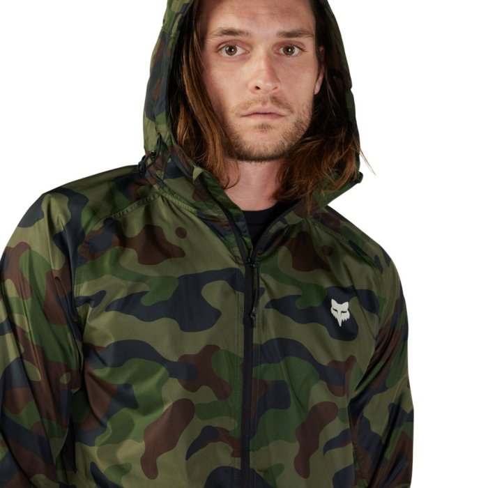 detail Pánská bunda Fox Fox Head Camo Windbreaker Green Camo
