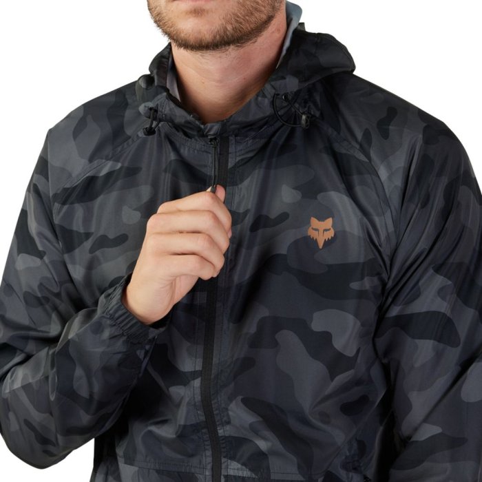 detail Pánská bunda Fox Fox Head Camo Windbreaker Black Camo