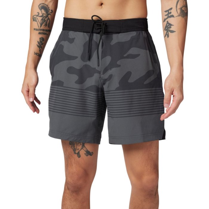 detail Pánské plavky Fox Essex Camo Volley dark Shadow