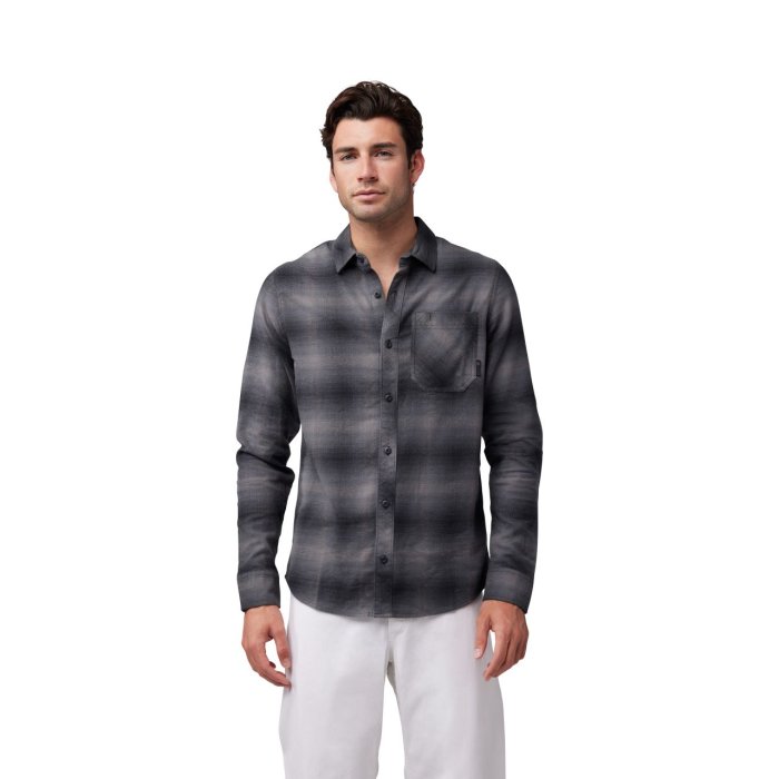 detail Pánská košile Fox Survivalist Stretch Flannel Black