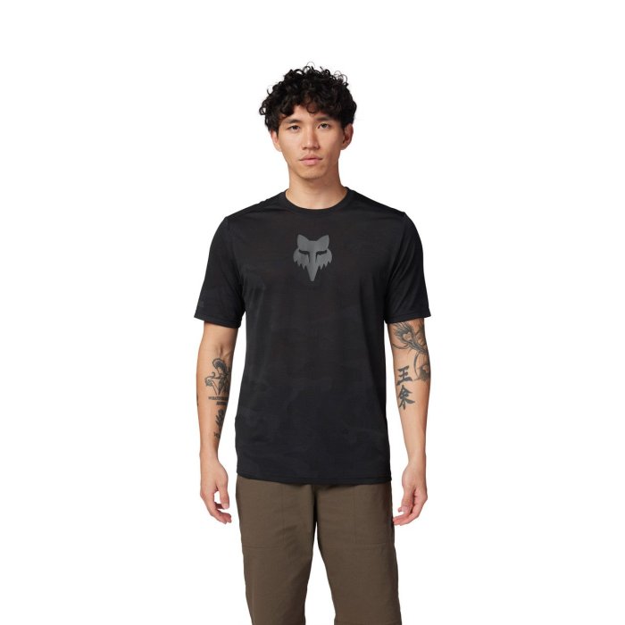 detail Pánský cyklo dres Fox Ranger Tru Dri Ss Jersey Black