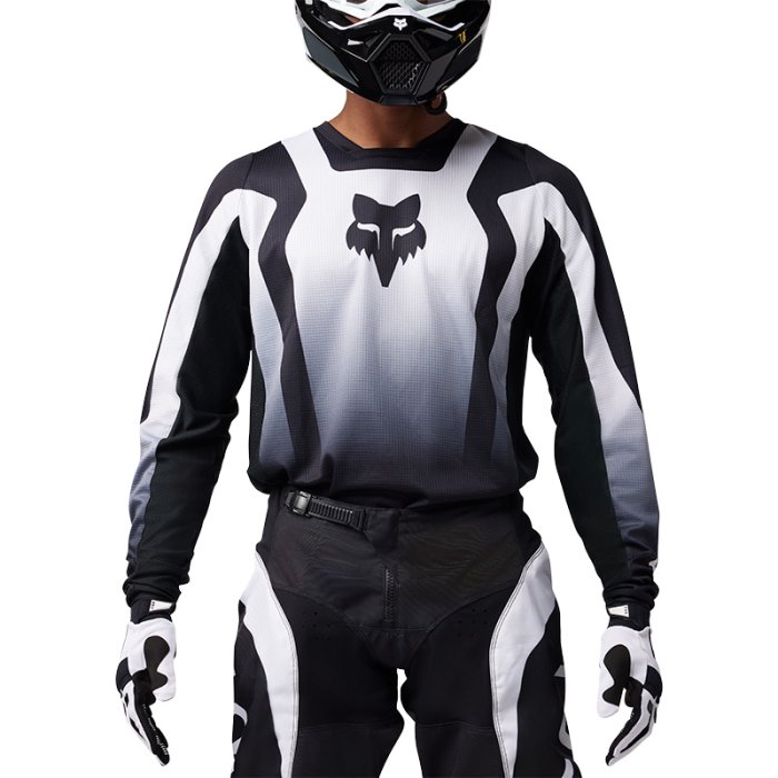 detail Pánský MX dres Fox 180 Lean Jersey - Extd Sizes Black/White