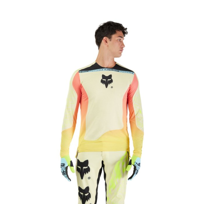 detail Pánský cyklo dres Fox Flexair Ls Jersey Elevated Lemonade