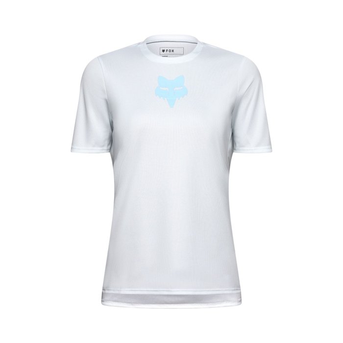 detail Dámský dres Fox W Ranger Ss Jersey Fox Head Pale Blue