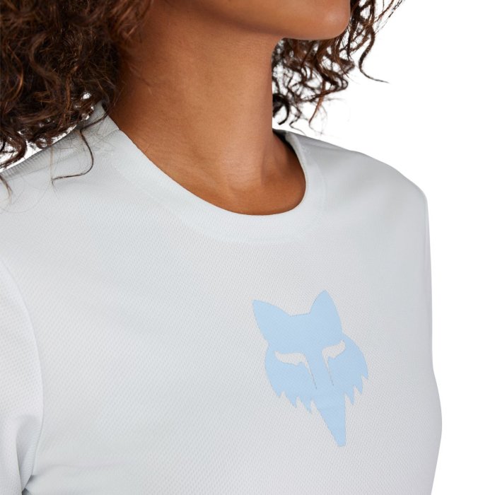 detail Dámský dres Fox W Ranger Ss Jersey Fox Head Pale Blue