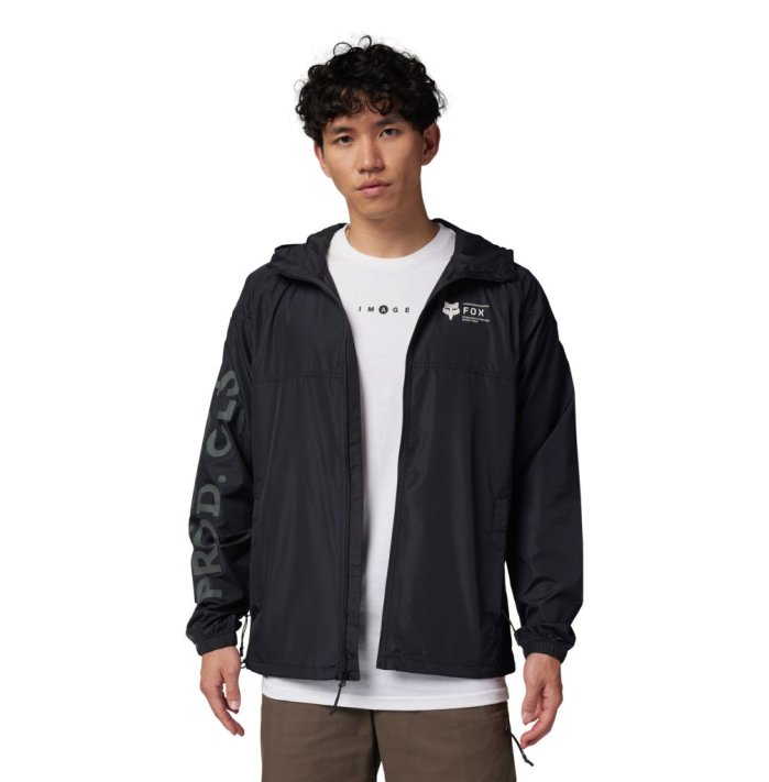 detail Pánská bunda Fox Barge Windbreaker Black