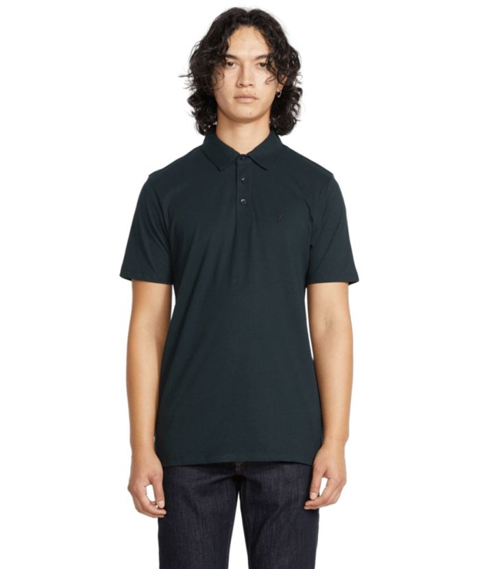 detail Pánské triko Volcom Wowzer Polo Ss Black