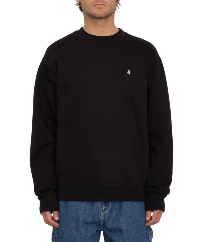 detail Pánská mikina Volcom Single Stone Crew Black