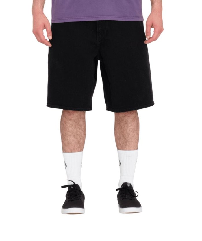 detail Pánské šortky Volcom Billow Denim Short Black