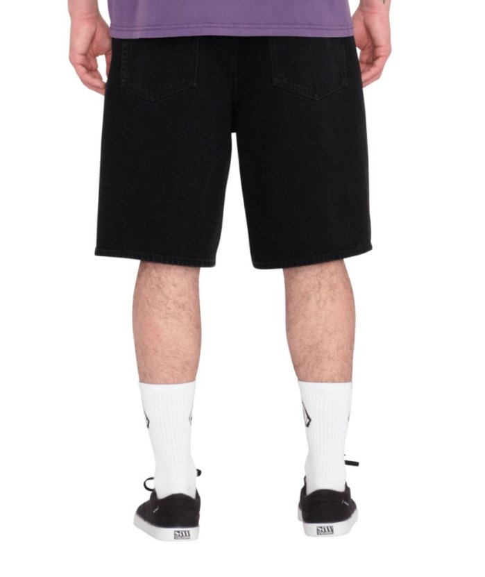 detail Pánské šortky Volcom Billow Denim Short Black