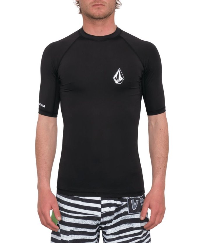 detail Lycra Volcom Lido Ss Black