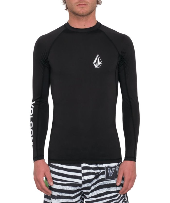 detail Lycra Volcom Lido Ls Black