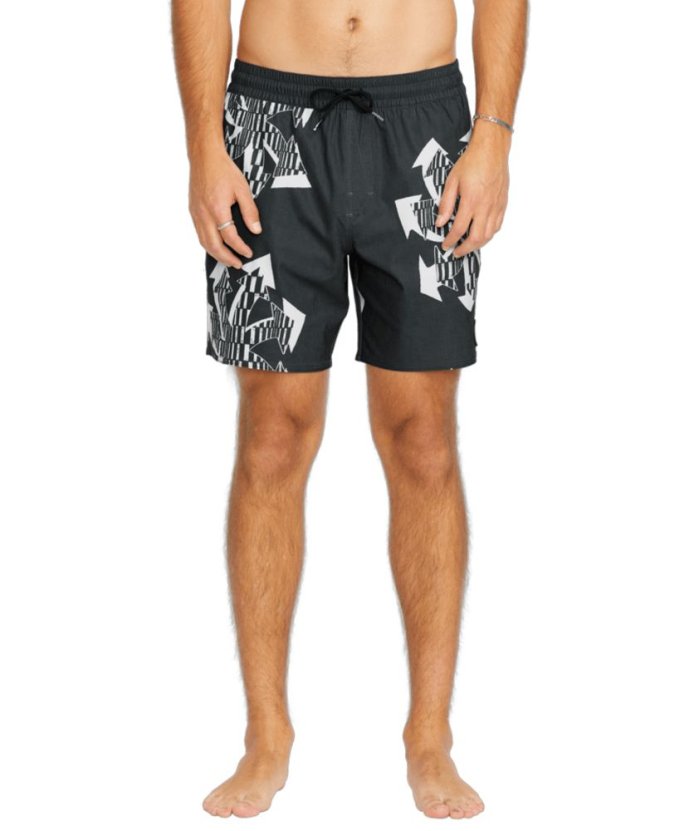 detail Pánské kraťasy Volcom Unite Stoney Trunk 17 Black