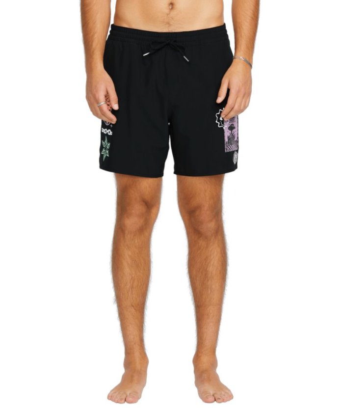 detail Pánské kraťasy Volcom Fa F Rygalski Trunk 17 Black