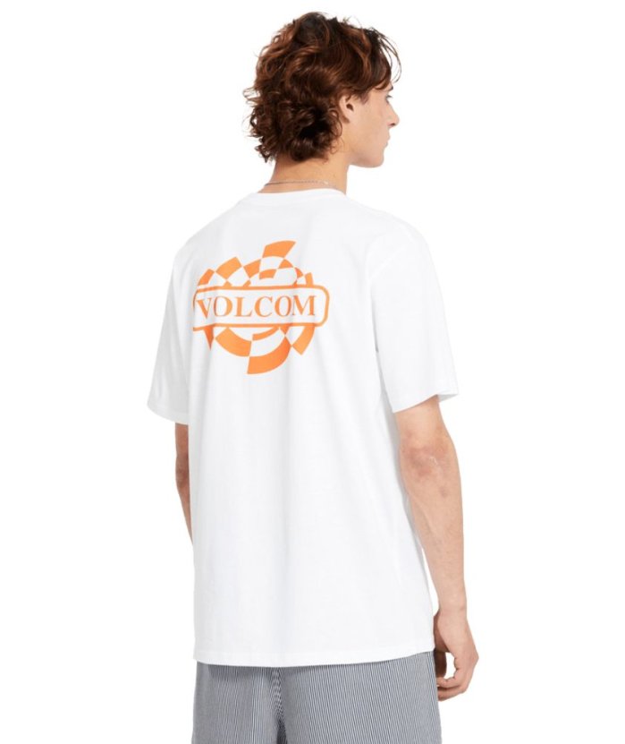 detail Pánské triko Volcom Startlog Bsc Sst White