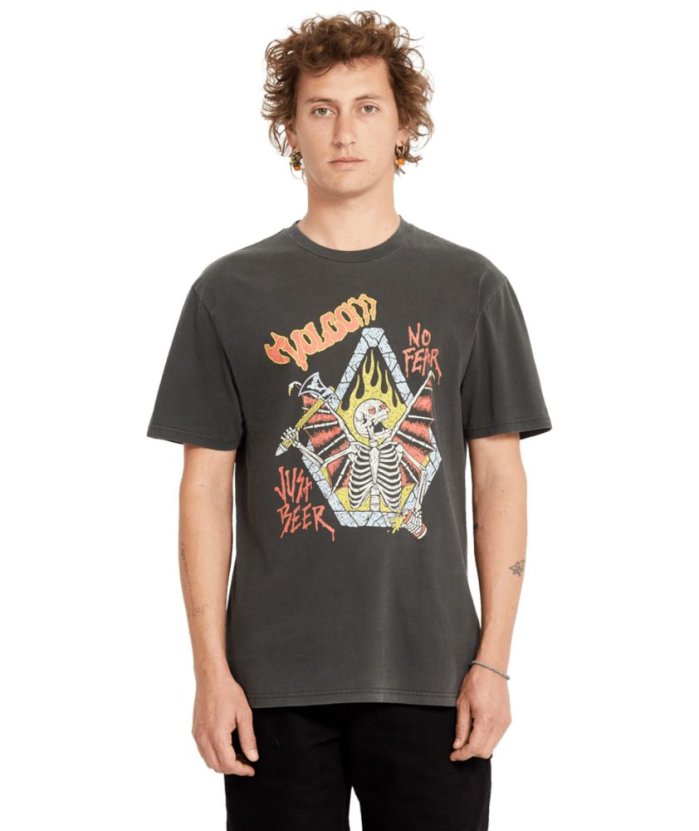 detail Pánské triko Volcom Just Beer Pw Sst Black